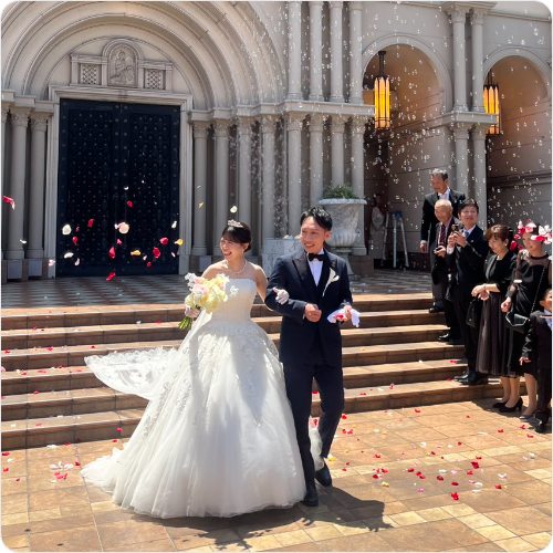 K&Nさまの結婚式プロフィールムービーレビュー